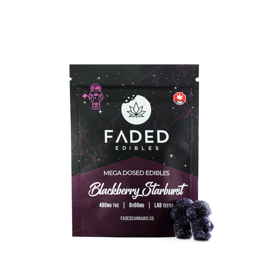 Blackberry Starburst Astronauts (600mg THC) – Faded Cannabis Co.