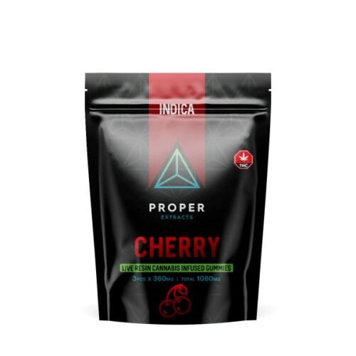 Cherry Live Resin Gummies (1080mg THC) – Proper Extracts