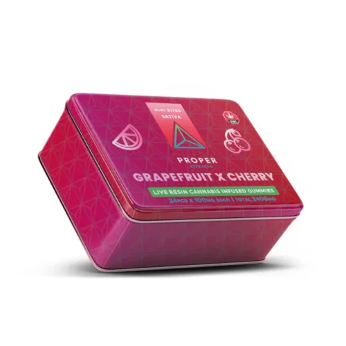 Grapefruit & Cherry Mini Bites (2400mg THC) – Proper Extracts