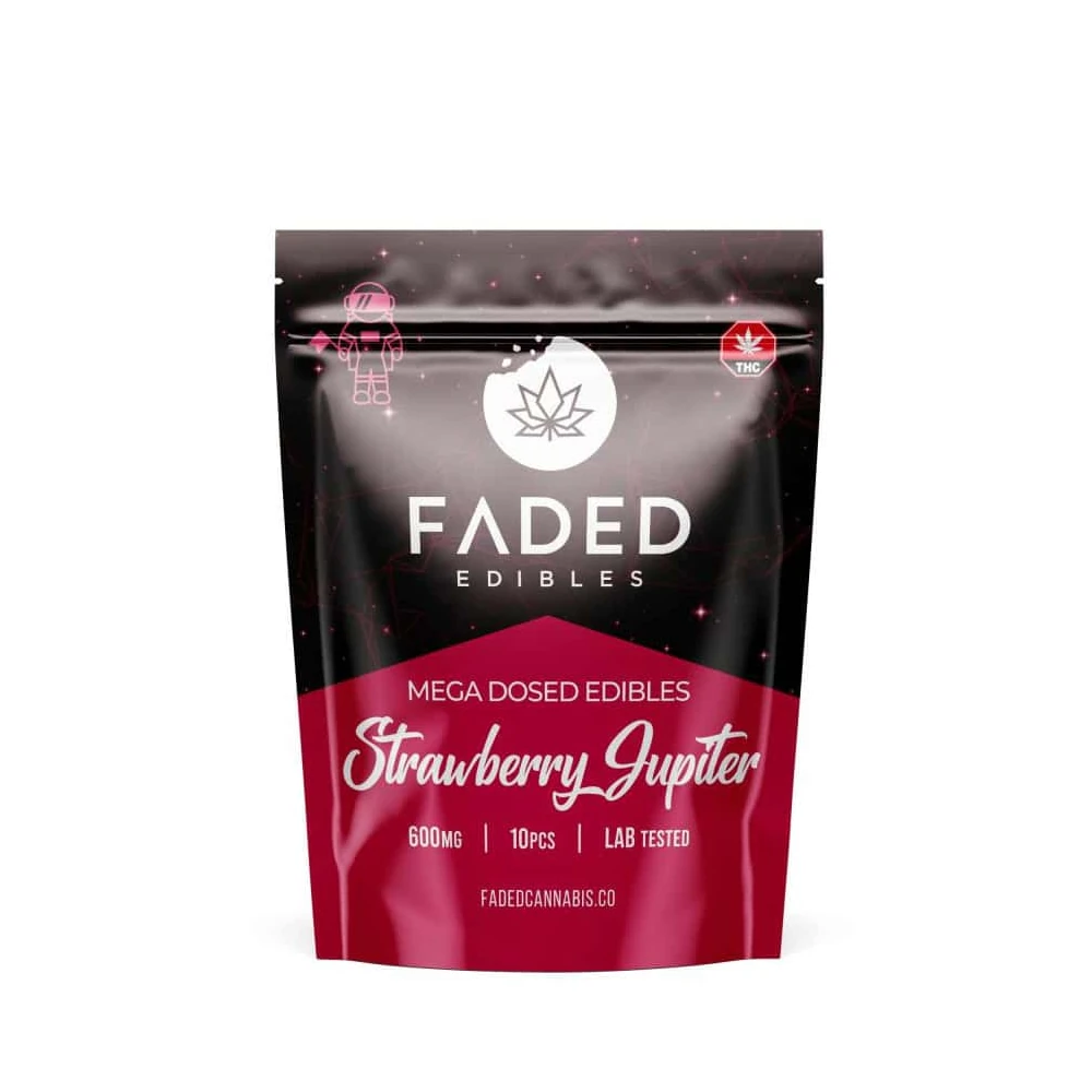 Strawberry Jupiter Astronauts (600mg THC) – Faded Cannabis Co.