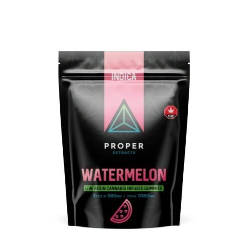 Watermelon Live Resin Gummies (1080mg THC) – Proper Extracts